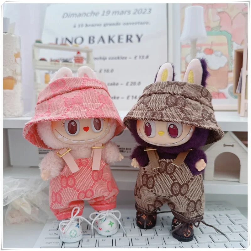17cm Mini Doll Clothes Outfit Clothes Glasses 17cm Labubu II Dolls Clothes Doll Accessories Cultivate Sitting Party Game Toys - Image 8