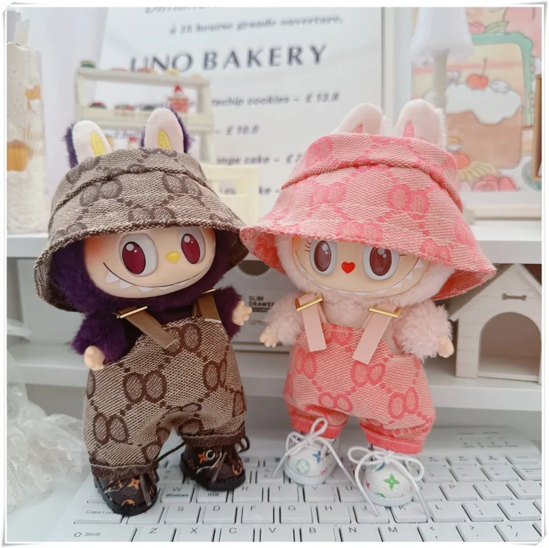 17cm Mini Doll Clothes Outfit Clothes Glasses 17cm Labubu II Dolls Clothes Doll Accessories Cultivate Sitting Party Game Toys - Image 9