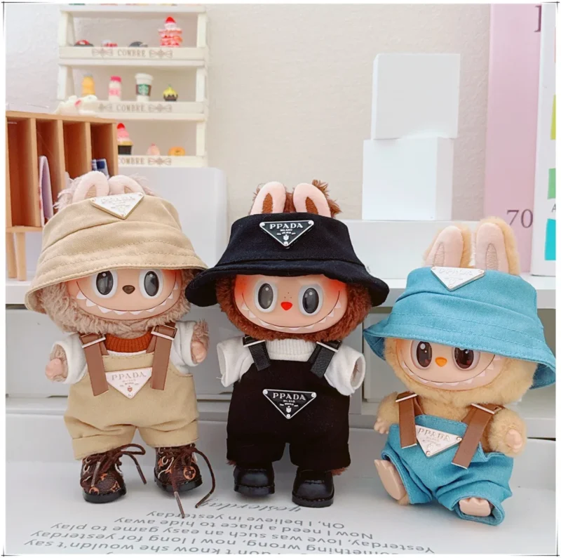 17cm Mini Doll Clothes Outfit Clothes Glasses 17cm Labubu II Dolls Clothes Doll Accessories Cultivate Sitting Party Game Toys - Image 11